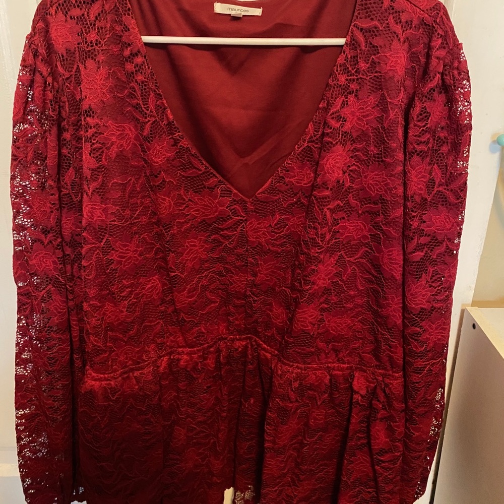 Plus Size Peplum Blouse